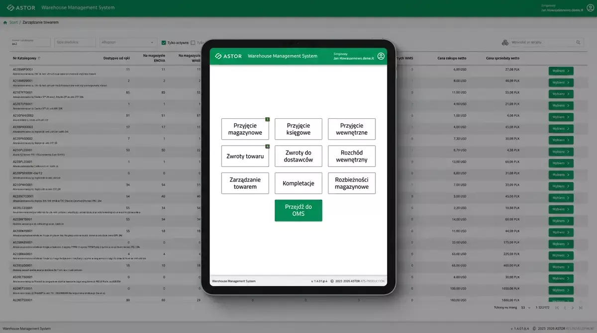Dedykowany system zarządzania magazynem